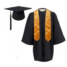 Children's Graduation Gown and Stole Set in Matt Finish (3-6yrs)